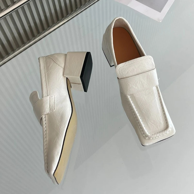 Women Square Toe Chunky Heel D - đánh giá và giá Leatherwork Designs
