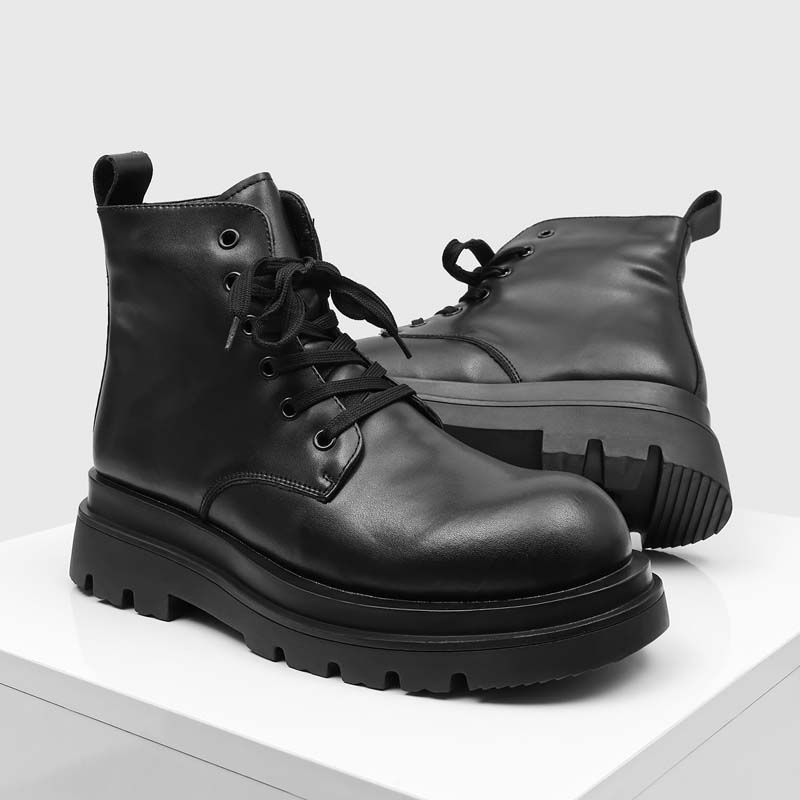 Black Men's Casual Leather Boo - đánh giá và giá Leatherwork Designs